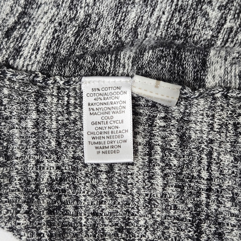 LOFT Womens Open Front Cardigan Petite Small Preppy Heathered‎ Pocket Academia - Picture 8 of 8